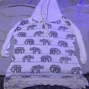 Elephant half sleeve shirt